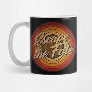 arjunthemaniac,circle retro faded Escape the Fate Mug